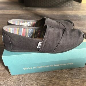 Toms Women’s Charcoal Slip-On Loafers